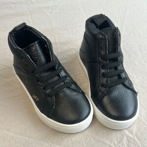 Freshly Picked- Black High-Top Kids Shoes